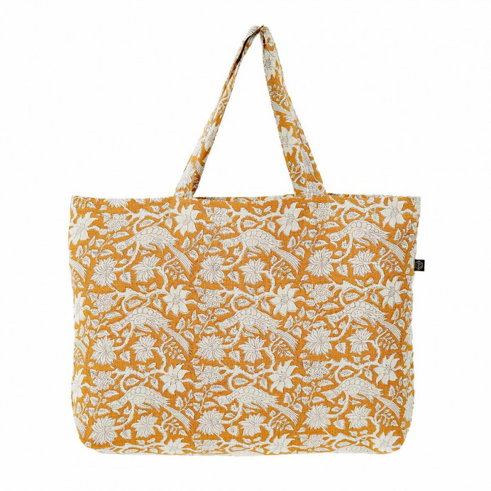 Sac Cabas en Lin Imprimé Batik JAIPUR
