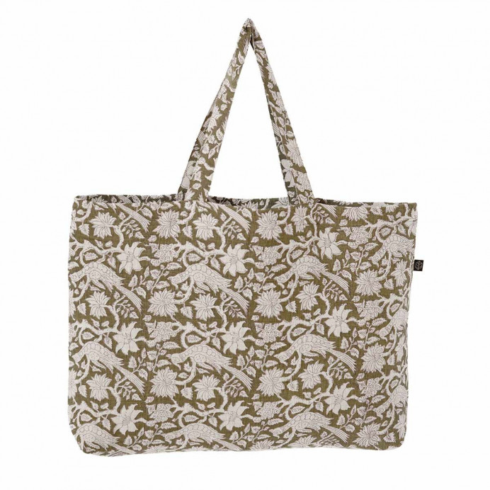 Sac Cabas en Lin Imprimé Batik JAIPUR