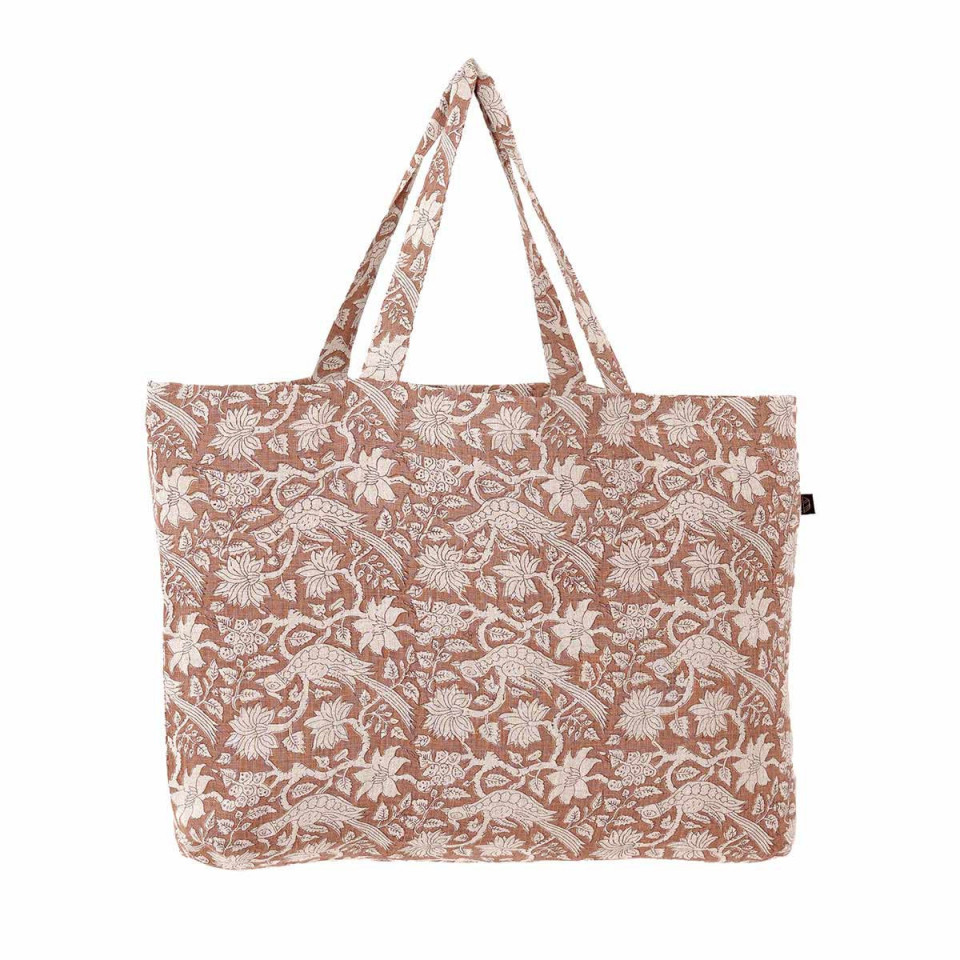 Sac Cabas en Lin Imprimé Batik JAIPUR 