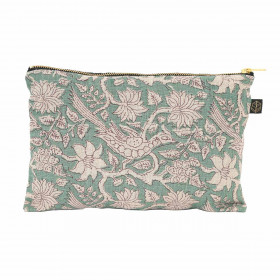 Trousse en Lin Imprimé Batik JAIPUR 
