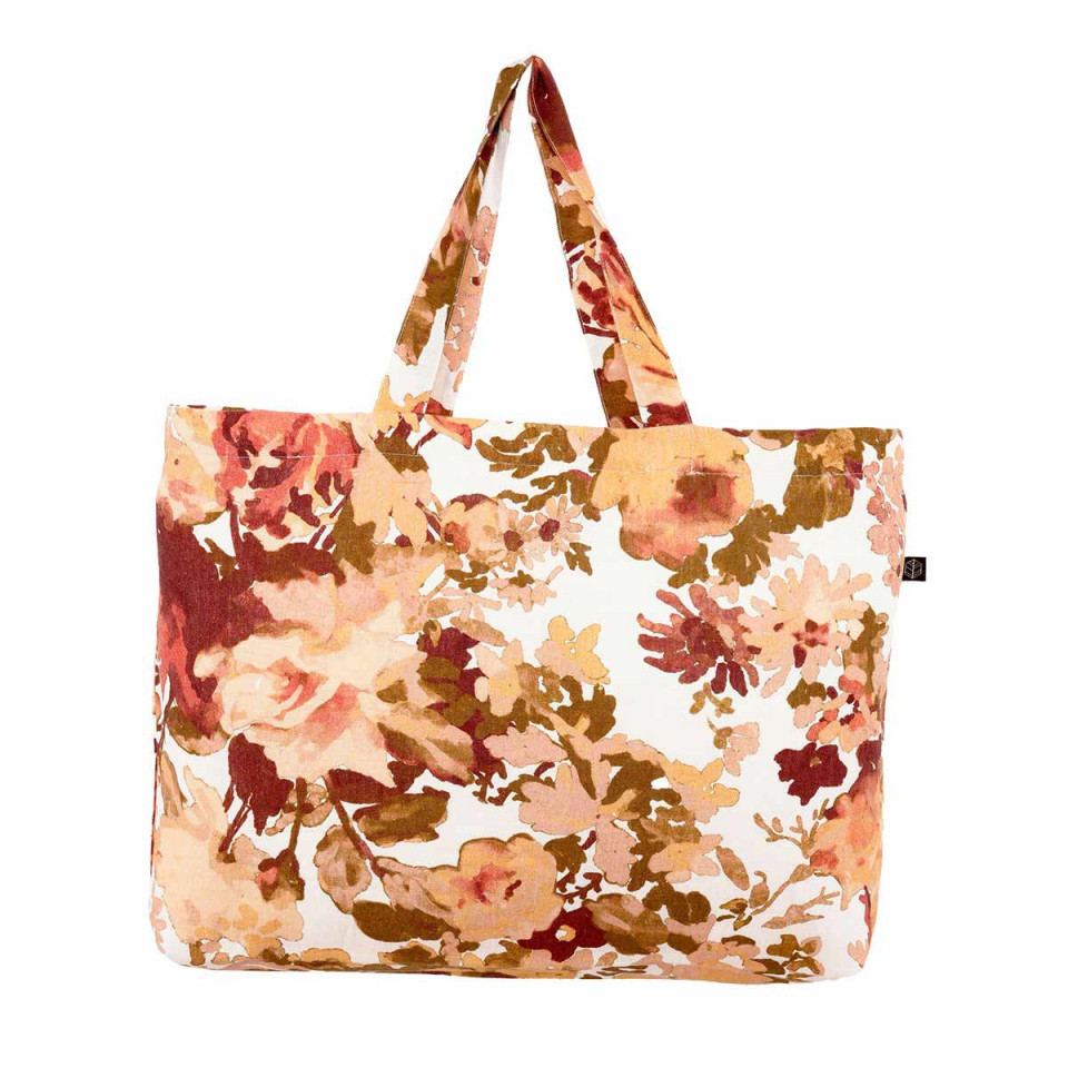 Sac Cabas Lin Imprimé Fleuri BOLOGNE 