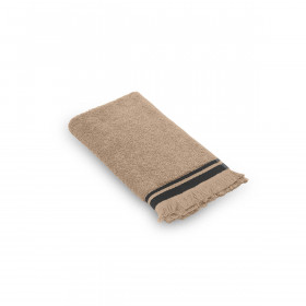 Serviette de Bain Franges Bande Noire SELVA  