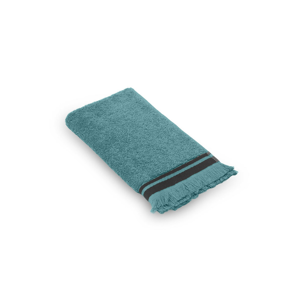 Serviette de Bain Franges Bande Noire SELVA  