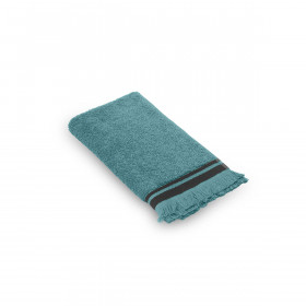 Serviette de Bain Franges Bande Noire SELVA  