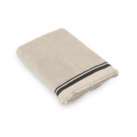 Serviette de Bain Franges Bande Noire SELVA  