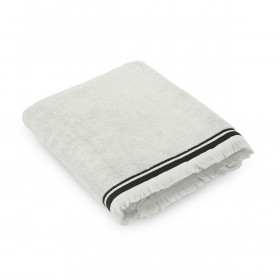 Serviette de Bain Franges Bande Noire SELVA  