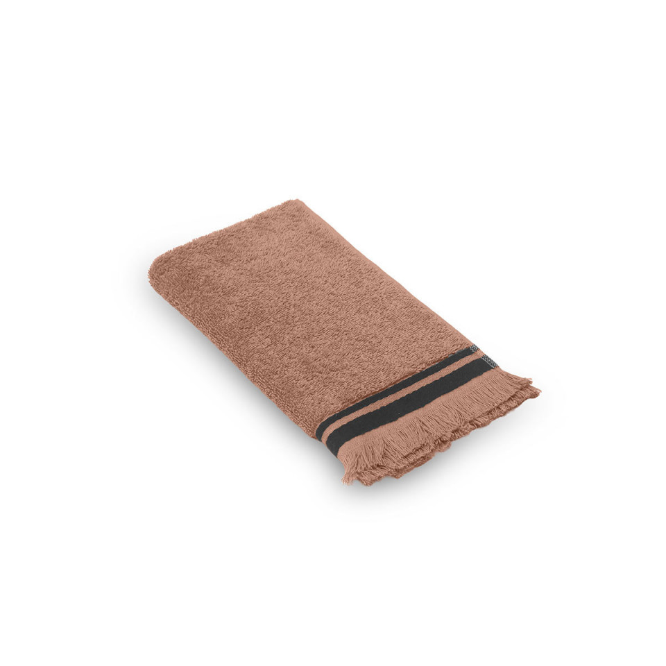 Serviette de Bain Franges Bande Noire SELVA  