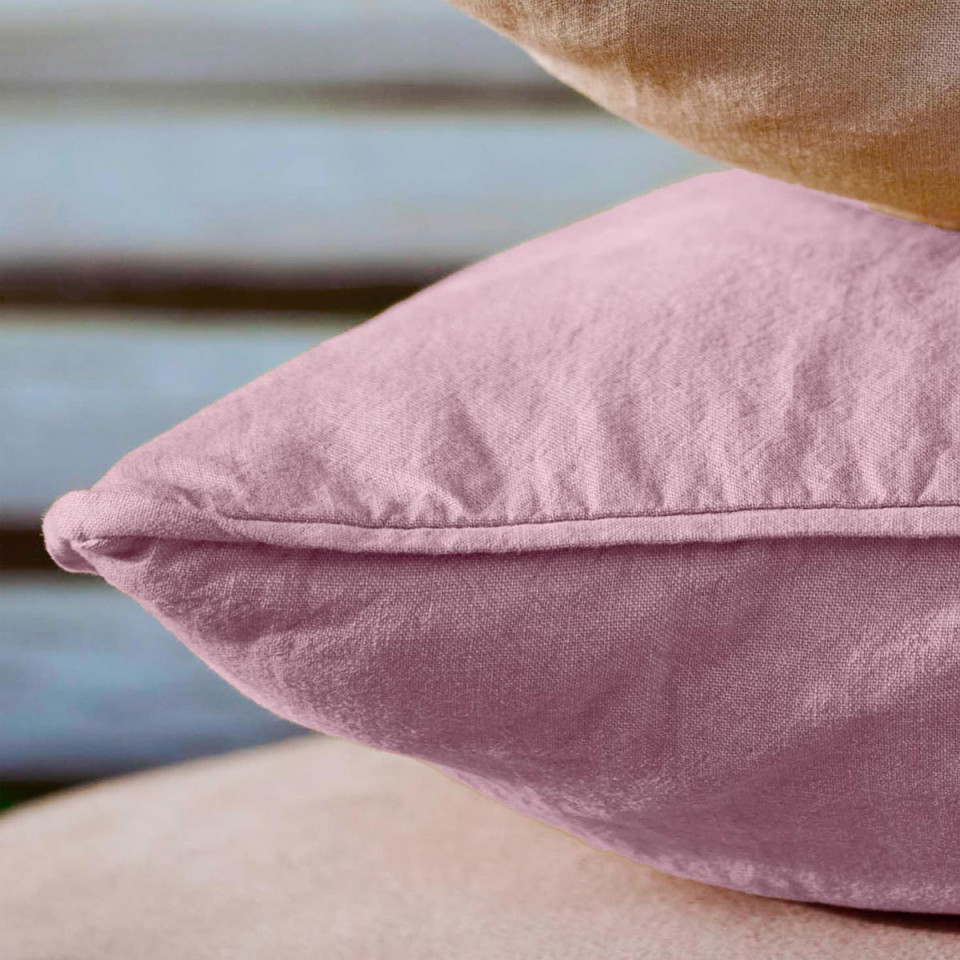 Housse de Coussin Unie Lin Coton OPERA  