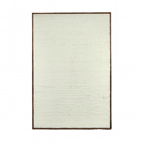 Toile FIBRE Blanc Cassé Coton et Bois - 120 x 80