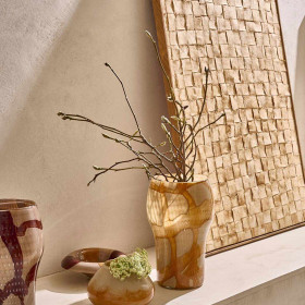 Toile FIBRE Naturel Coton et Bois - 120 x 80 