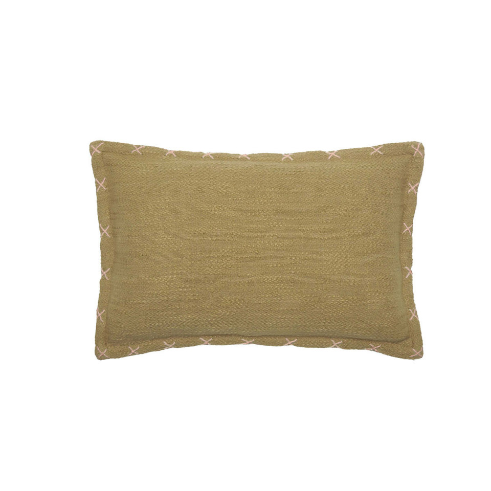 Housse de Coussin Broderie Croix PALAFITA  