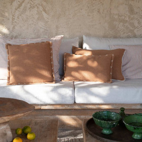 Housse de Coussin Broderie Croix PALAFITA