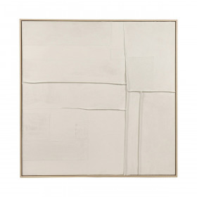 Toile Canvas Cadre Bois BLANCHE 