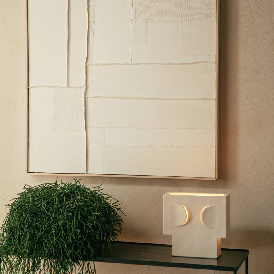 Toile Canvas Cadre Bois BLANCHE 