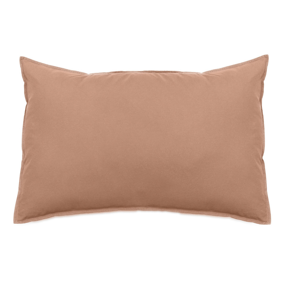 Taies d'Oreiller et Traversin PALACE en Coton Lavé  