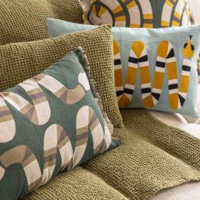 Coussin Coton Imprime ZEFF YOKA  