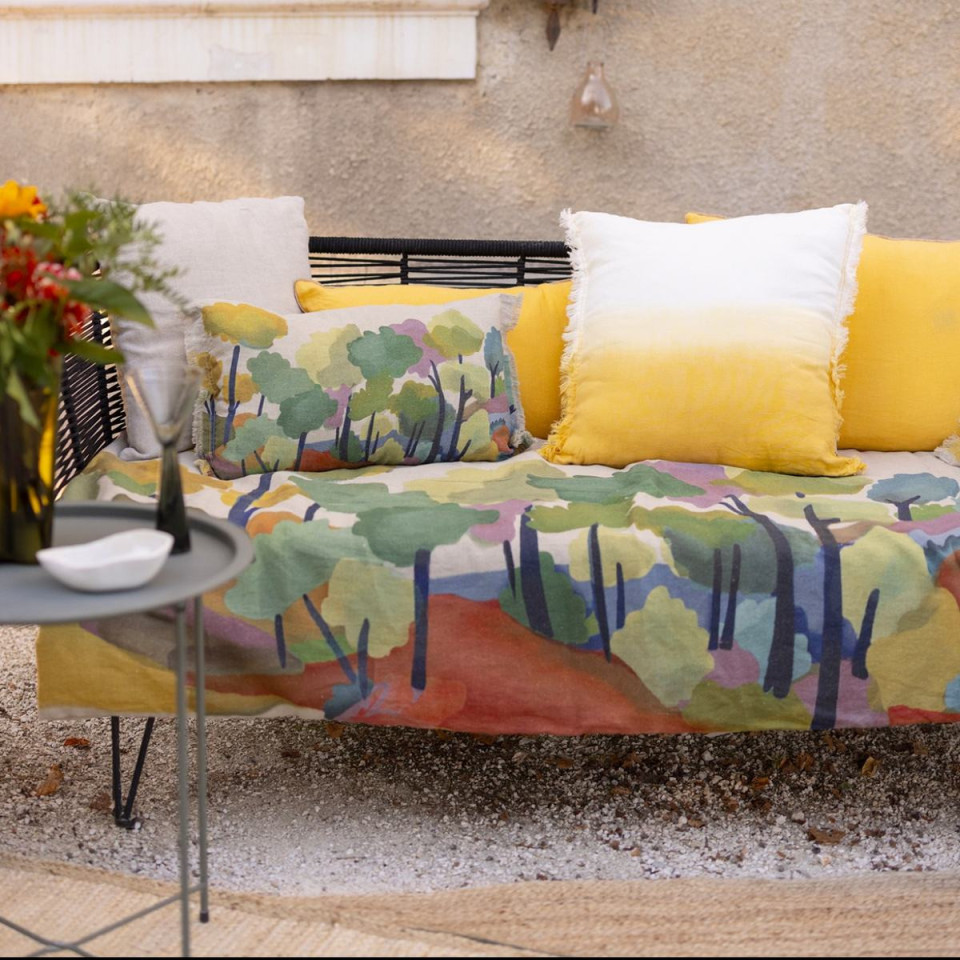 Coussin Lin Coton Imprimé ZEFF MELIO  