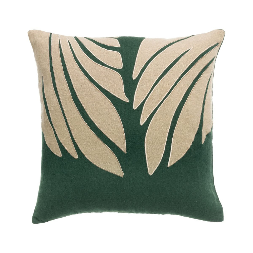 Coussin Lin Coton Feuillage NILOS  