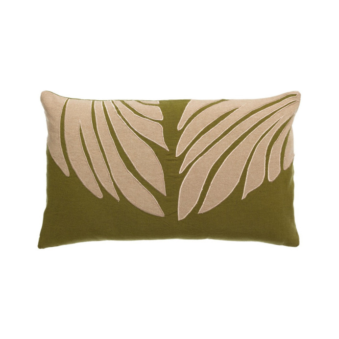 Coussin Lin Coton Feuillage NILOS