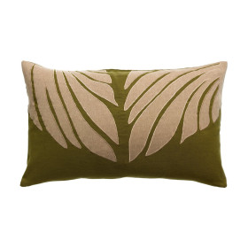 Coussin Lin Coton Feuillage NILOS  
