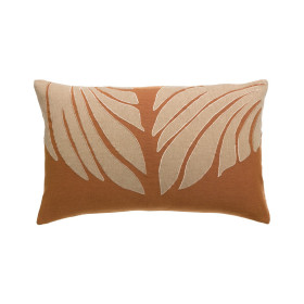 Coussin Lin Coton Feuillage NILOS  