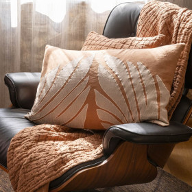 Coussin Lin Coton Feuillage NILOS  