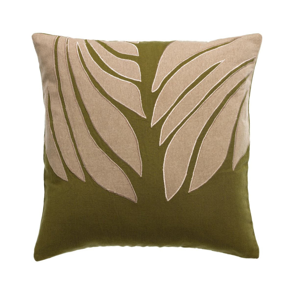 Coussin Lin Coton Feuillage NILOS  