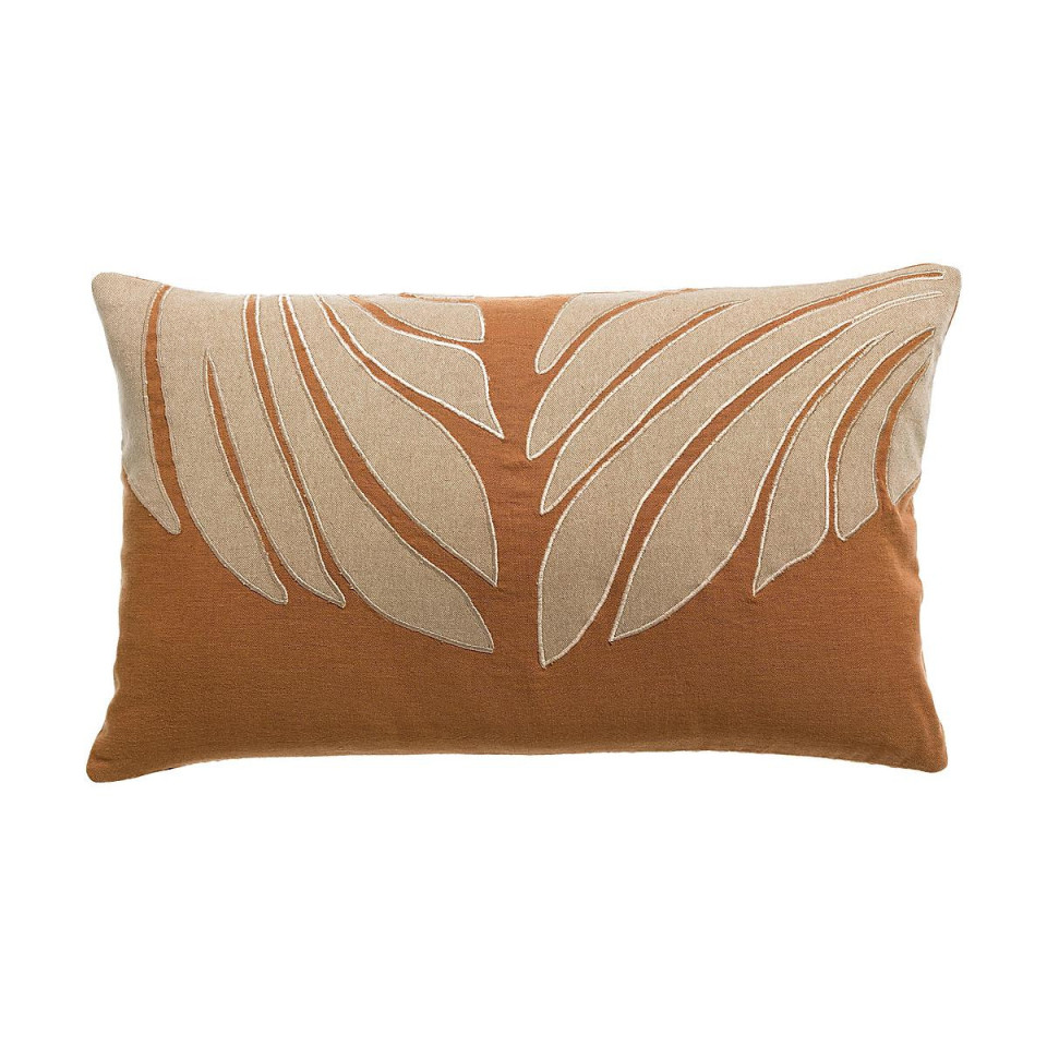 Coussin Lin Coton Feuillage NILOS  