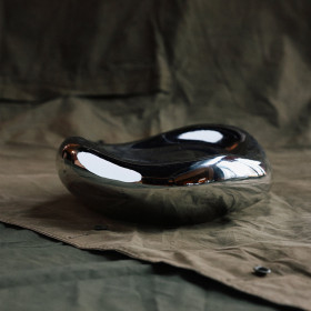 Vide Poche en Verre Brillant Chrome