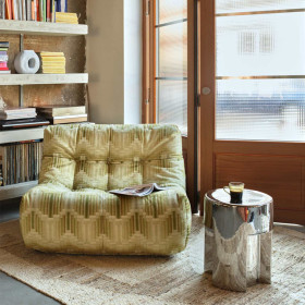 Table d'Appoint en Grès Chrome