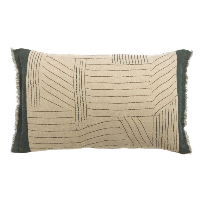 Coussin Lin Coton Imprimé KORI