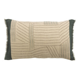 Coussin Lin Coton Imprimé KORI  