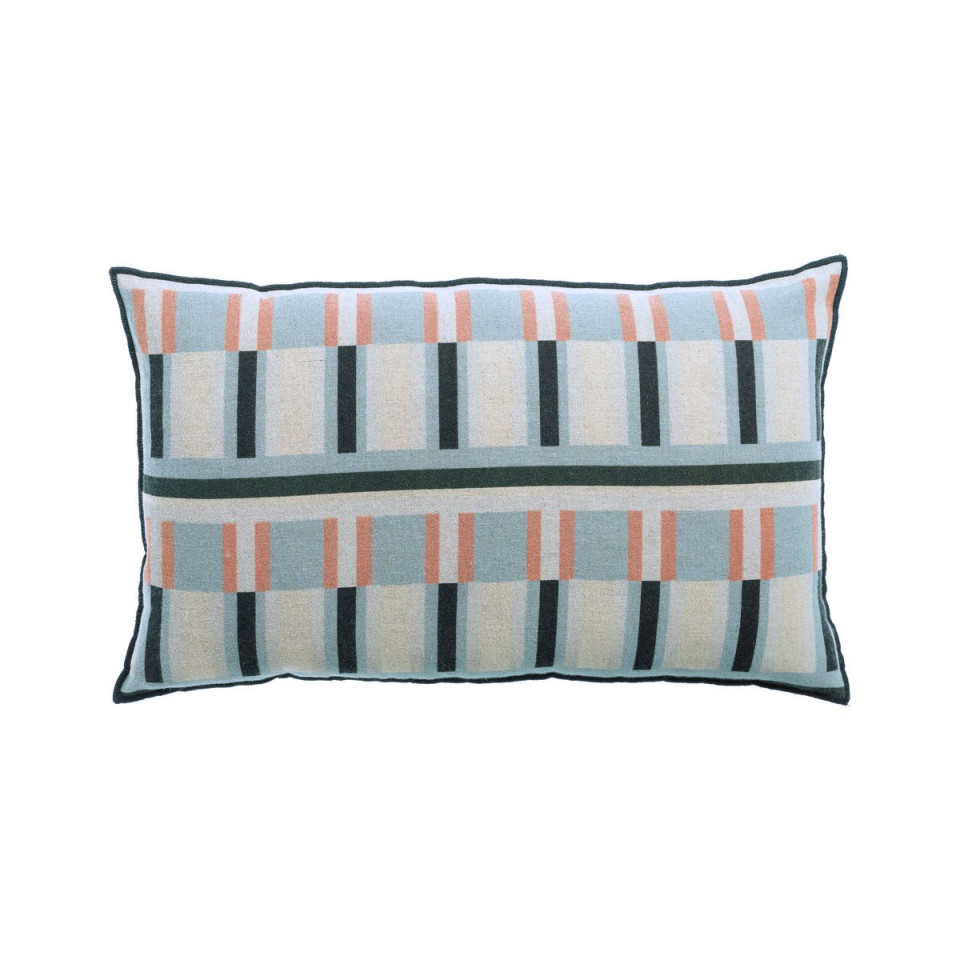 Coussin Lin Coton Imprimée JASON  
