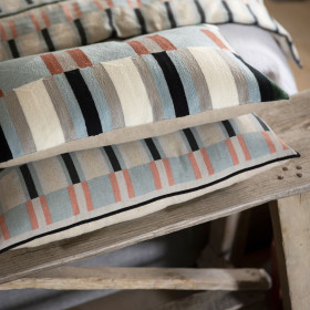 Coussin Lin Coton Imprimée JASON  