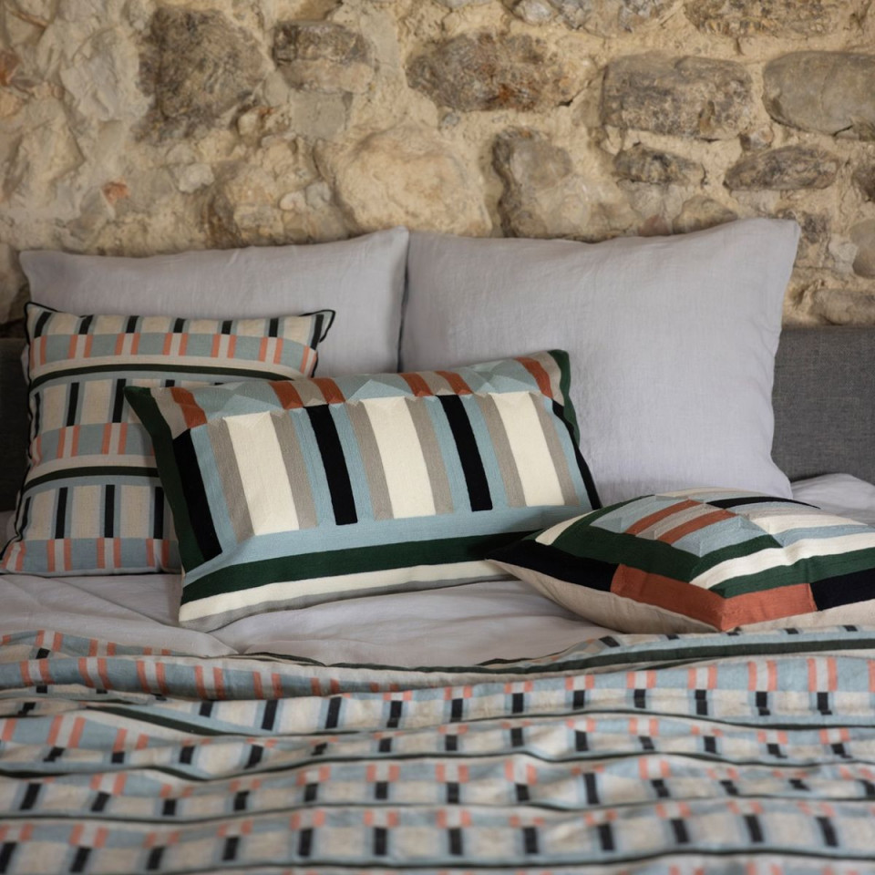 Coussin Coton Brodé JASON  