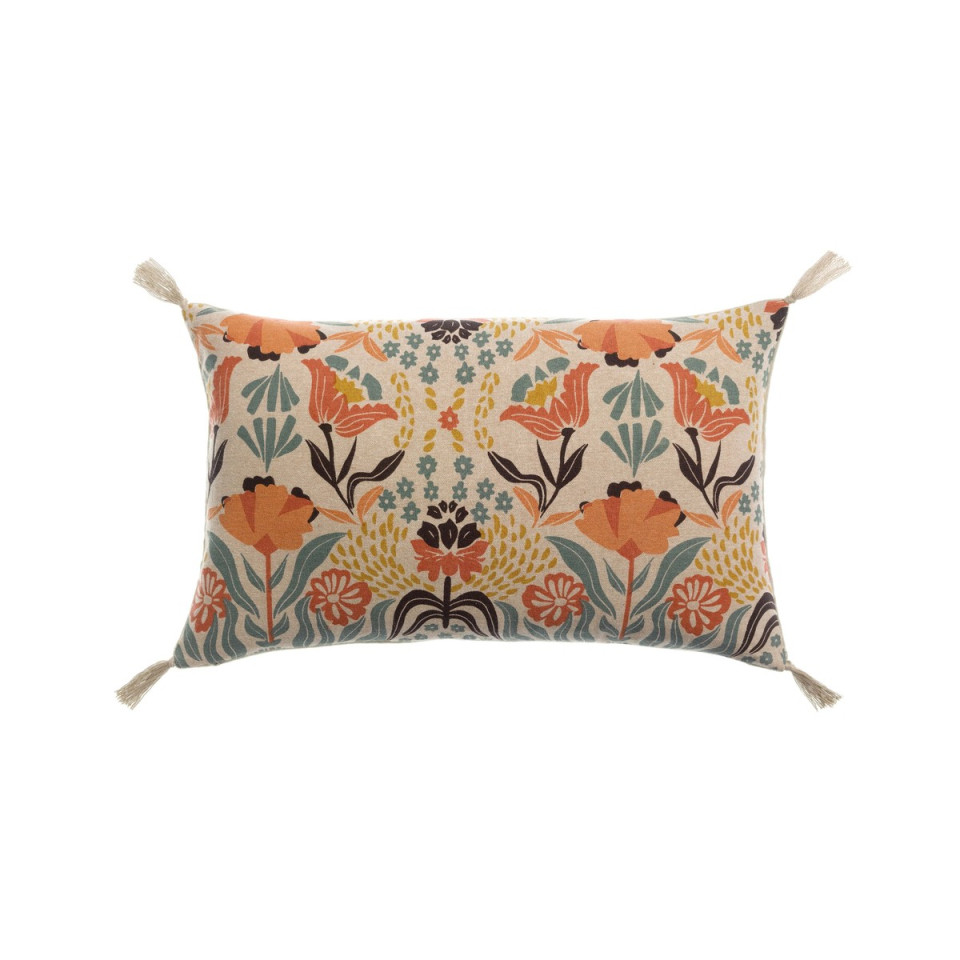 Coussin Coton Imprimé YOURI Couleur:Multico Dimensions:30 x 50 Vivaraise