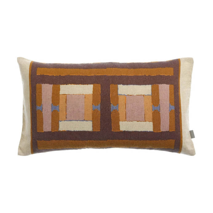 Coussin Lin Coton Imprimé TAHO