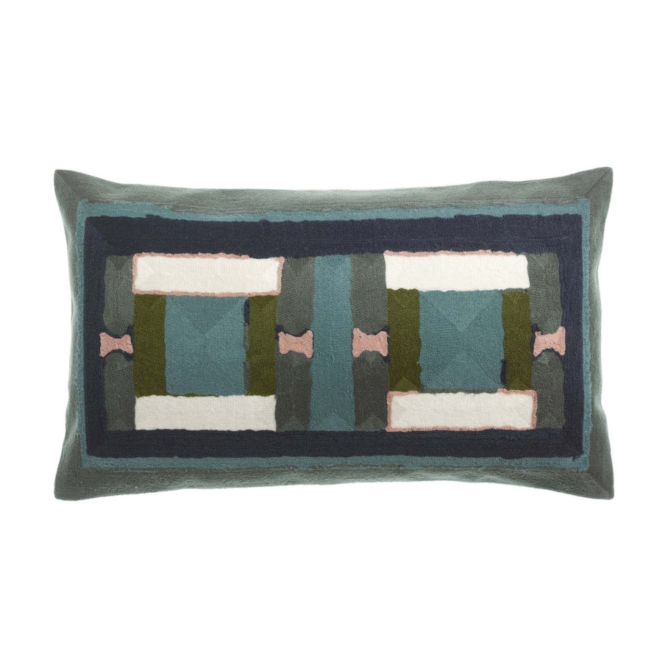 Coussin Coton Brodé TAHO  Vivaraise