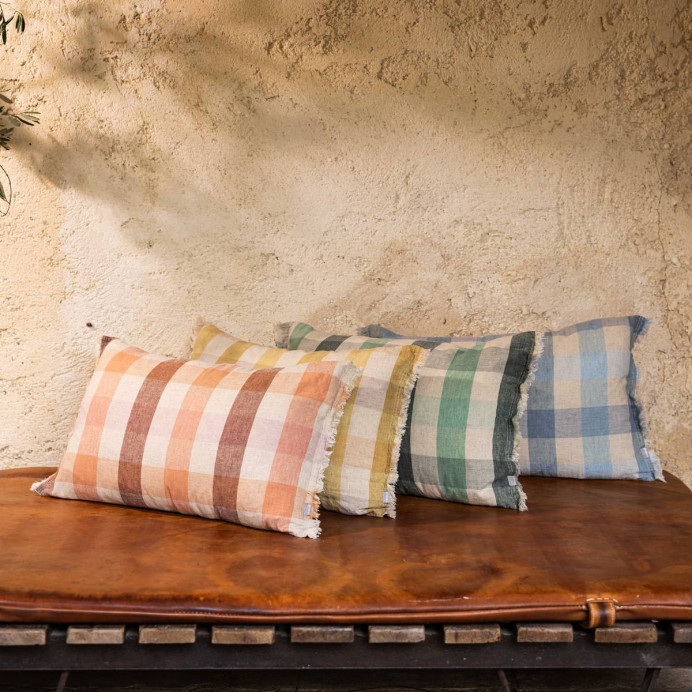 Coussin Lin Coton Imprimé KATE