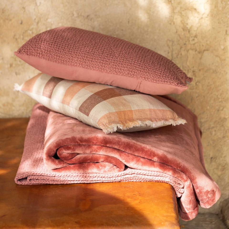 Coussin Lin Coton Imprimé KATE  