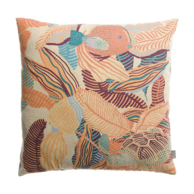 Coussin Lin Coton Imprimé DORI  