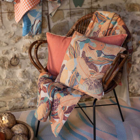 Coussin Lin Coton Imprimé DORI  