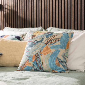 Coussin Lin Coton Imprimé DORI
