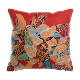 Coussin Coton Brodé DORI  Vivaraise