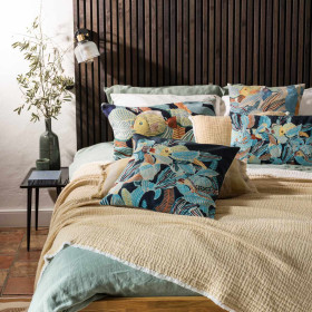 Coussin Coton Brodé DORI  Vivaraise