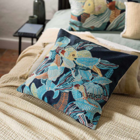 Coussin Coton Brodé DORI  Vivaraise