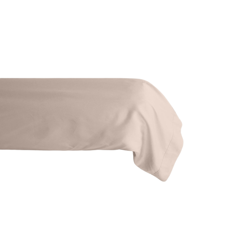 Taie de Traversin en Percale de Coton MANOIR Couleur:Lin Dimensions:43 x 190 Vent du Sud