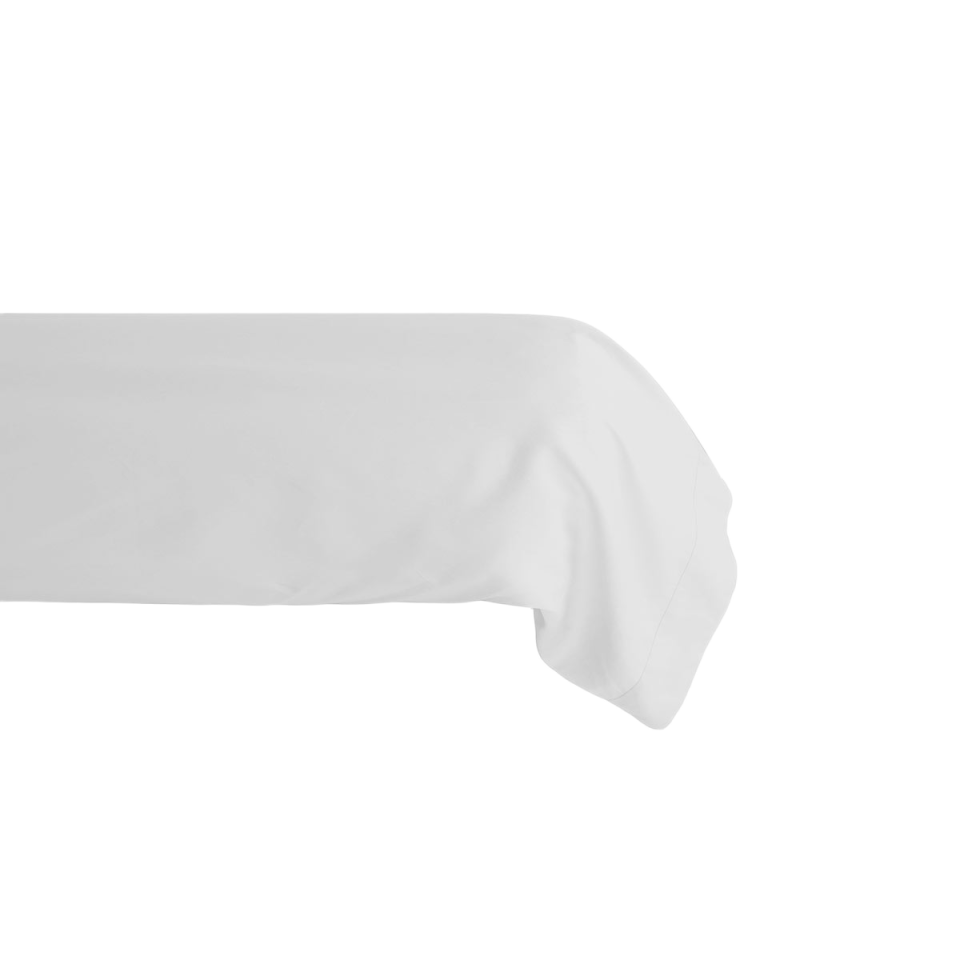 Taie de Traversin en Percale de Coton MANOIR Couleur:Neige Dimensions:43 x 190 Vent du Sud