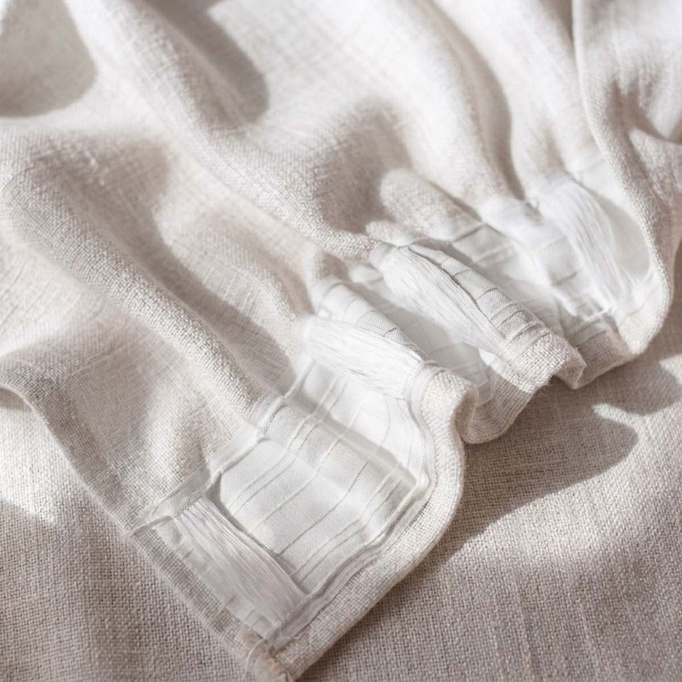 Rideau Uni Ruflette et Passe Tringle FIGARI  