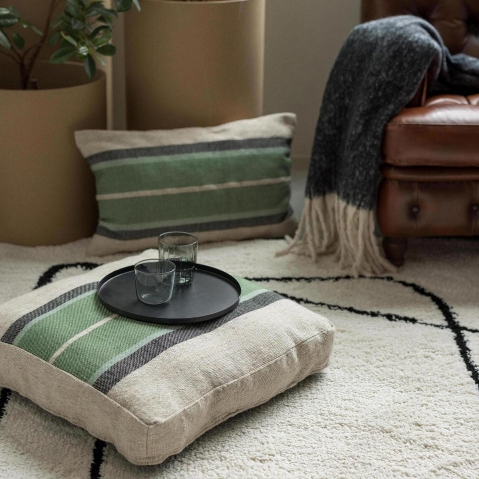 Coussin de Sol Tissé Main GATSBY 